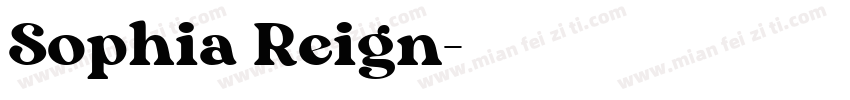 Sophia Reign字体转换